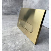 Панель смыва KOER KT-0608-12 240x160x10mm пластиковая, кнопка округленная (цвет матовое золото) (KR6126)