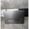 Панель змиву KOER KT-0608-07 240x160x10mm пластикова, кнопка закруглена (колір графіт) (KR6128)
