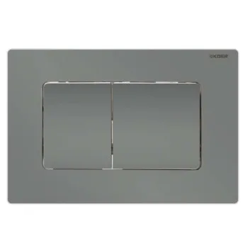 Панель смыва KOER KT-0602-07 240x160x10mm пластиковая, кнопка квадратная (цвет графит) (KR5183)