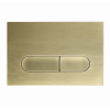 Панель смыва KOER KT-0608-12 240x160x10mm пластиковая, кнопка округленная (цвет матовое золото) (KR6126)