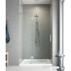 Дверь в нишу распашная KOER SR SD04-100x200-TR-01 прозрачное стекло EASY CLEAN 10мм хром (KR5386)