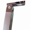 Дверь в нишу распашная KOER SR SD04-100x200-TR-01 прозрачное стекло EASY CLEAN 10мм хром (KR5386)