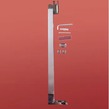 Двері у нішу розпашні KOER SR SD04-100x200-TR-01 прозоре скло EASY CLEAN 10мм хром (KR5386)