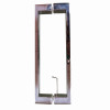 Дверь в нишу распашная KOER SR SD04-100x200-TR-01 прозрачное стекло EASY CLEAN 10мм хром (KR5386)