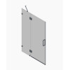 Дверь в нишу распашная KOER SR SD04-100x200-TR-01 прозрачное стекло EASY CLEAN 10мм хром (KR5386)