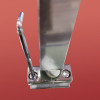 Дверь в нишу распашная KOER SR SD04-100x200-TR-01 прозрачное стекло EASY CLEAN 10мм хром (KR5386)