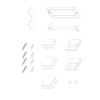 Двері у нішу розпашні KOER SR SD04-120x200-TR-01 прозоре скло EASY CLEAN 10мм хром (KR5387)