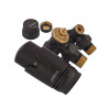 Комплект для підключення радіатора Koer SET-24.Black - 1/2'' кутовий з термоголовкою (KR5283)