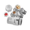 Комплект для підключення радіатора (кутовий) з термоголовкою 1/2'' ( KOER SET-29 ) (KR5716)
