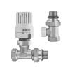Комплект для підключення радіатора (прямий) з термоголовкою 1/2'' ( KOER SET-30 ) (KR5717)