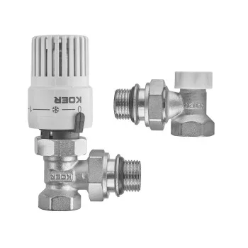 Комплект для підключення радіатора (кутовий) з термоголовкою 1/2'' ( KOER SET-29 ) (KR5716)