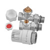Комплект для підключення радіатора (прямий) з термоголовкою 1/2'' ( KOER SET-30 ) (KR5717)