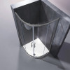 Душевая кабина без поддона KOER SR SC04-90x90x195-TR-07 прозрачное стекло EASY CLEAN 5мм графит (KR5362)