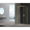 Душевая кабина без поддона KOER SR SC10-90x90x195-TR-12 прозрачное стекло EASY CLEAN 6мм матовое золото (KR5943)