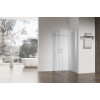 Душова кабіна без піддону KOER SR SC03-90x90x200-TR-01 прозоре скло EASY CLEAN 6мм хром (KR5356)