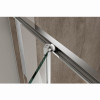 Душевая кабина без поддона KOER SR SC09-90x90x200-L-TR-01 прозрачное стекло EASY CLEAN 6мм хром (KR5683)