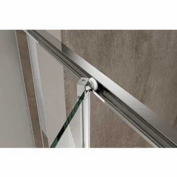 Душова кабіна без піддону KOER SR SC09-90x90x200-L-TR-01 прозоре скло EASY CLEAN 6мм хром (KR5683)