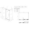 Душова кабіна без піддону KOER SR SC07-120x90x200-TR-01 прозоре скло EASY CLEAN 8мм хром (KR5370)