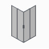 Душевая кабина без поддона KOER SR SC10-90x90x195-TR-12 прозрачное стекло EASY CLEAN 6мм матовое золото (KR5943)