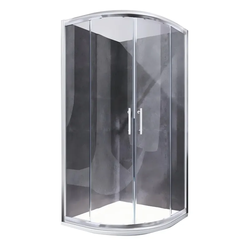 Душевая кабина без поддона KOER SR SC04-90x90x195-TR-01 прозрачное стекло EASY CLEAN 5мм хром (KR5360)