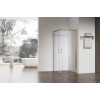 Душова кабіна без піддону KOER SR SC03-90x90x200-TR-12 прозоре скло EASY CLEAN 6мм матове золото (KR5358)