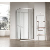 Душова кабіна без піддону KOER SR SC09-90x90x200-R-TR-01 прозоре скло EASY CLEAN 6мм хром (KR5770)