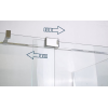 Душевая кабина без поддона KOER SR SC02-100x80x200-TR-01 прозрачное стекло EASY CLEAN 8мм хром (KR5355)