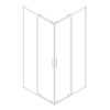 Душевая кабина без поддона KOER SR SC10-90x90x195-TR-01 прозрачное стекло EASY CLEAN 6мм хром (KR5942)