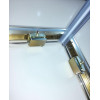 Душевая кабина без поддона KOER SR SC10-90x90x195-TR-12 прозрачное стекло EASY CLEAN 6мм матовое золото (KR5943)