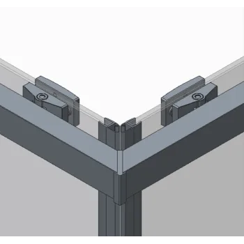Душевая кабина без поддона KOER SR SC10-90x90x195-TR-07 прозрачное стекло EASY CLEAN 6мм графит (KR5944)