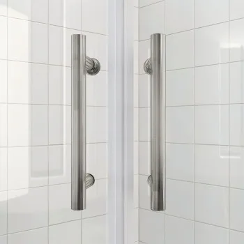 Душова кабіна без піддону KOER SR SC04-90x90x195-TR-02 прозоре скло EASY CLEAN 5мм SS COLOR (KR5682)