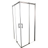 Душевая кабина без поддона KOER SR SC03-90x90x200-TR-07 прозрачное стекло EASY CLEAN 6мм графит (KR5359)