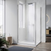 Душевая кабина без поддона KOER SR SC08-90x90x200-TR-01 прозрачное стекло EASY CLEAN 6мм хром (KR5371)