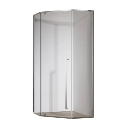 Душова кабіна без піддону KOER SR SC06-100x100x200-TR-01 прозоре скло EASY CLEAN 8мм хром (KR5365)
