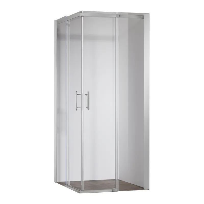 Душевая кабина без поддона KOER SR SC03-100x100x200-TR-01 прозрачное стекло EASY CLEAN 6мм хром (KR5357)