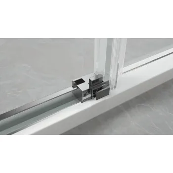 Душова кабіна без піддону KOER SR SC03-90x90x200-TR-07 прозоре скло EASY CLEAN 6мм графіт (KR5359)