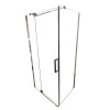 Душевая кабина без поддона KOER SR SC02-100x80x200-TR-01 прозрачное стекло EASY CLEAN 8мм хром (KR5355)