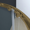 Душова кабіна без піддону KOER SR SC04-90x90x195-TR-12 прозоре скло EASY CLEAN 5мм матове золото (KR5681)