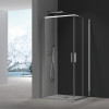 Душевая кабина без поддона KOER SR SC10-90x90x195-TR-01 прозрачное стекло EASY CLEAN 6мм хром (KR5942)