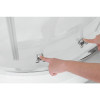 Душевая кабина без поддона KOER SR SC04-90x90x195-TR-02 прозрачное стекло EASY CLEAN 5мм SS COLOR (KR5682)
