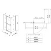 Душова кабіна без піддону KOER SR SC01-120x80x200-TR-01 прозоре скло EASY CLEAN 8мм хром (KR5353)