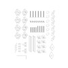 Душевая кабина без поддона KOER SR SC10-90x90x195-TR-12 прозрачное стекло EASY CLEAN 6мм матовое золото (KR5943)