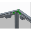 Душевая кабина без поддона KOER SR SC10-90x90x195-TR-01 прозрачное стекло EASY CLEAN 6мм хром (KR5942)