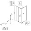 Душевая кабина без поддона KOER SR SC03-90x90x200-TR-02 прозрачное стекло EASY CLEAN 6мм SS COLOR (KR5680)
