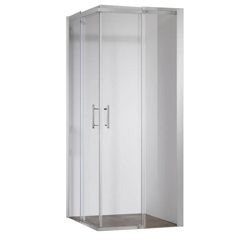 Душова кабіна без піддону KOER SR SC03-90x90x200-TR-01 прозоре скло EASY CLEAN 6мм хром (KR5356)