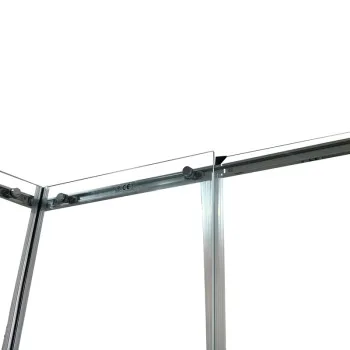 Душова кабіна без піддону KOER SR SC03-90x90x200-TR-01 прозоре скло EASY CLEAN 6мм хром (KR5356)