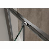 Душевая кабина без поддона KOER SR SC09-90x90x200-R-TR-07 прозрачное стекло EASY CLEAN 6мм графит (KR5772)
