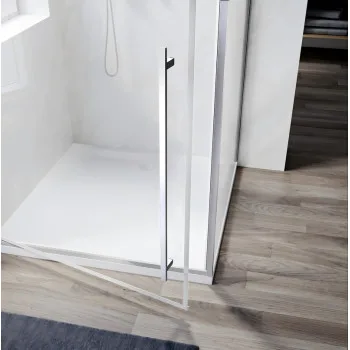 Душова кабіна без піддону KOER SR SC08-90x90x200-TR-01 прозоре скло EASY CLEAN 6мм хром (KR5371)