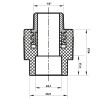 З'єднувальна муфта ЗР 25x1/2M PPR Koer K0096.PRO (KP0115)