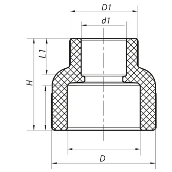 Муфта редукционная ВВ 75x40 PPR Koer K0208.PRO (KP2573)